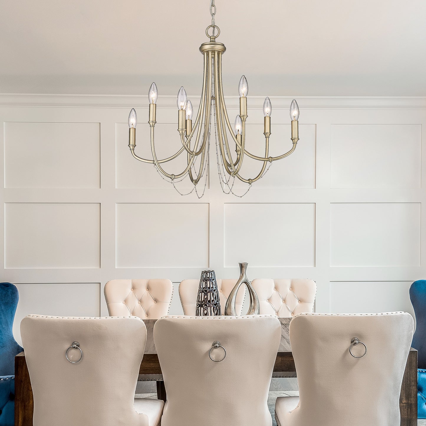 Freya Traditional Gold 8 Light Chandelier