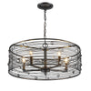 Lavinia Uptown Bronze 5 Light Chandelier with Bronze Shade