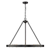 Kingston Transitional Black 9 Light Chandelier