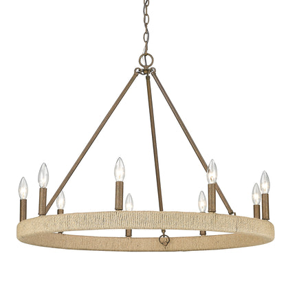 Wilcox Rustic Bronze 9 Light Chandelier