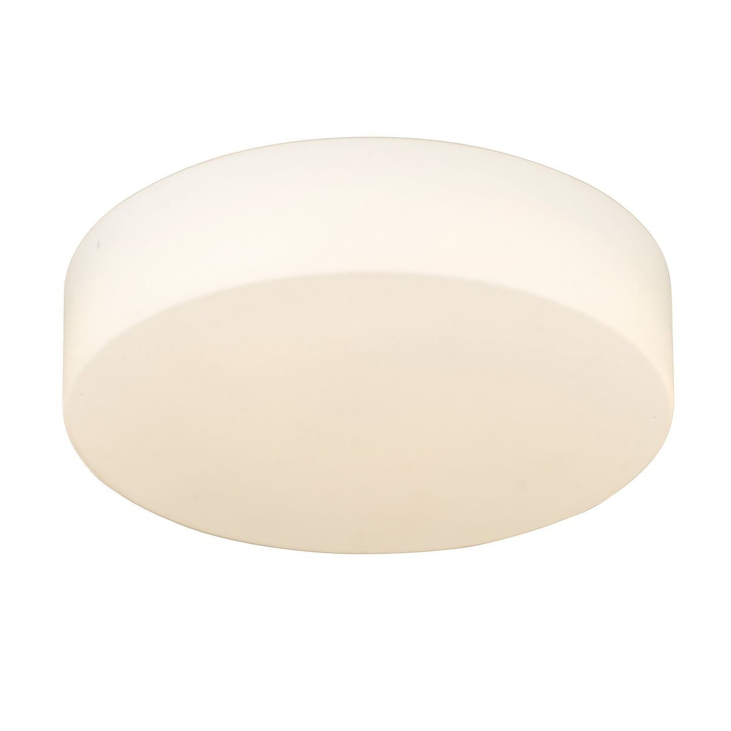 Linden Modern Gold Flush Mount with White Shade