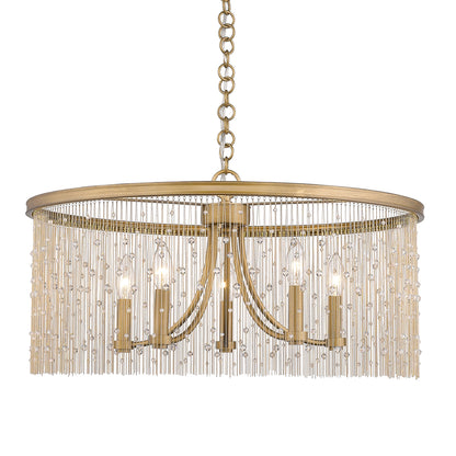 Harlow Transitional Gold 5 Light Chandelier