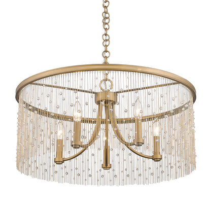 Harlow Transitional Gold 5 Light Chandelier