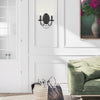 Ingrid Uptown Black 2 Light Wall Sconce