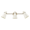 Isha Modern Gold 3 Light Bath Vanity with Beige Shade