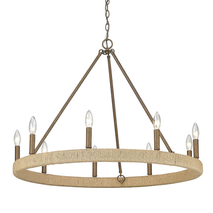 Wilcox Rustic Bronze 9 Light Chandelier