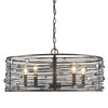 Lavinia Uptown Bronze 5 Light Chandelier with Bronze Shade