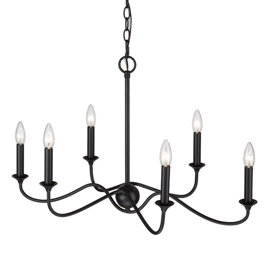 Tanner Traditional Black Linear Pendant