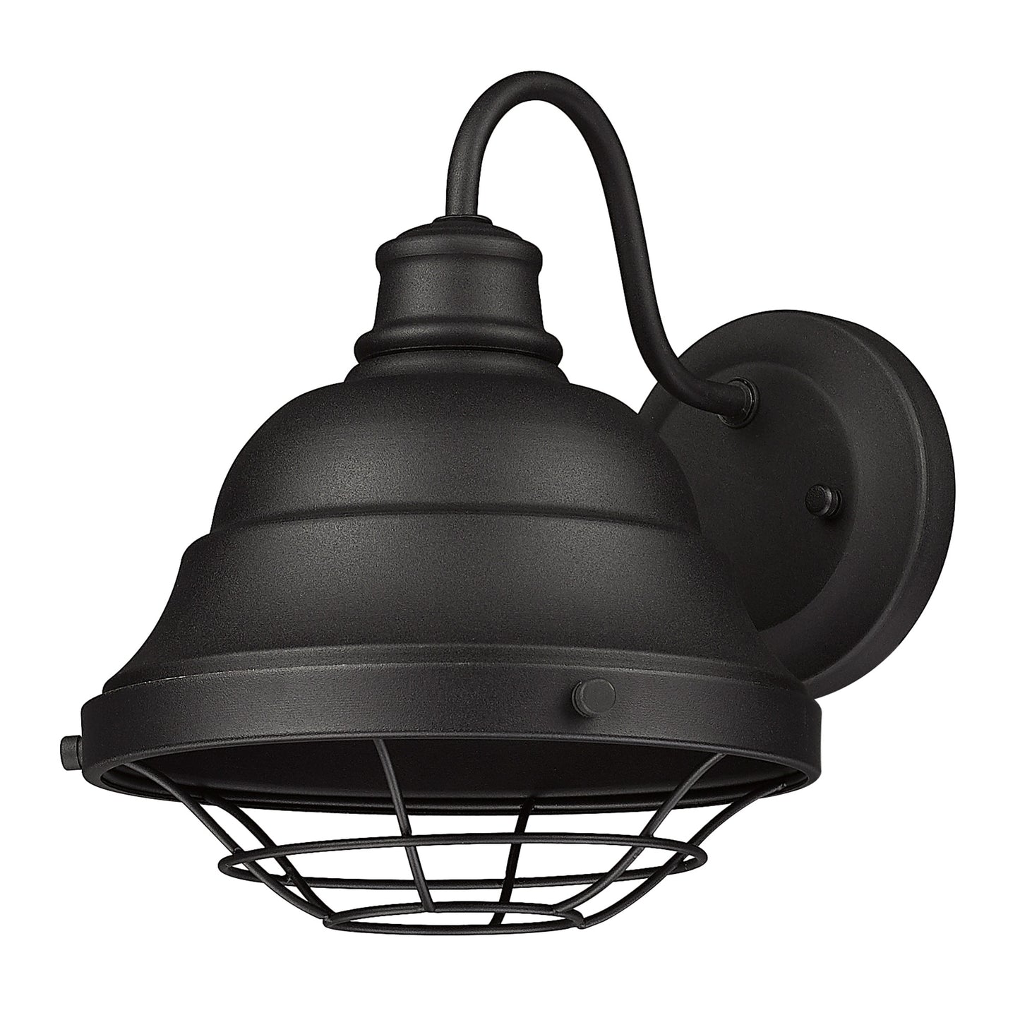 Pascale Rustic Black Wall Sconce - Outdoor with Black Shade