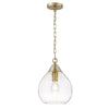 Pixie Transitional Gold Small Pendant with Clear Shade