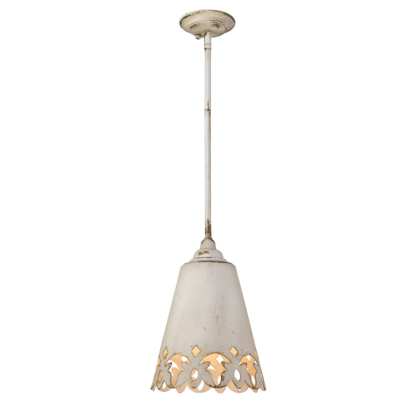 Rosaline Rustic Beige Small Pendant with Beige Shade