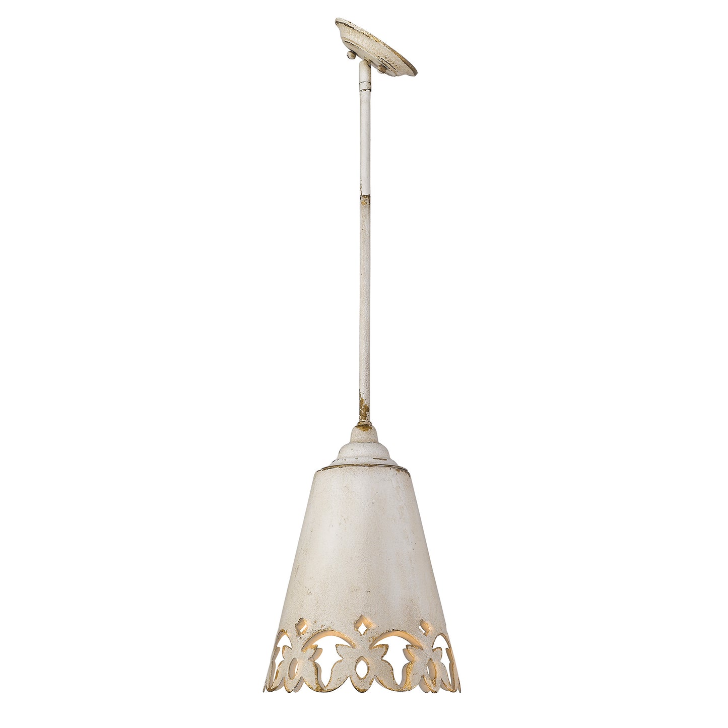 Rosaline Rustic Beige Small Pendant with Beige Shade