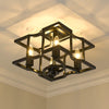 Gianna Transitional Black Semi-Flush