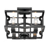 Gianna Transitional Black Semi-Flush